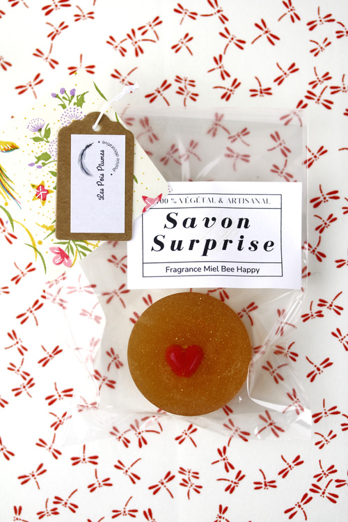 Savon Surprise Miel Petit rond Rouge